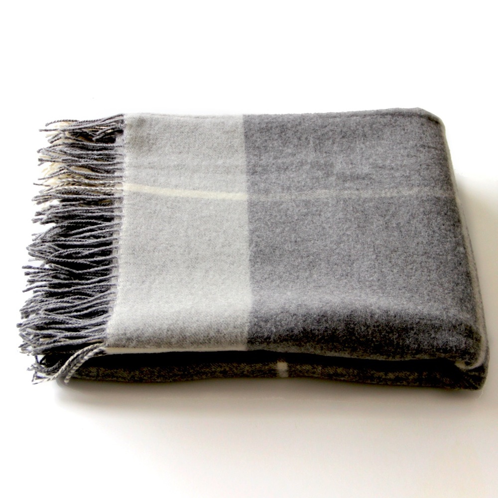 Pure Merino Wool Throw Blanket